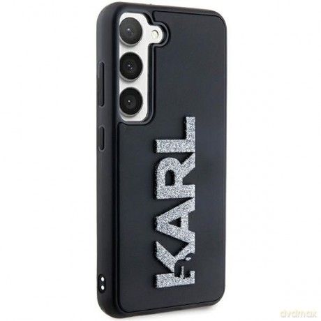 Karl Lagerfeld nakładka do Samsung Galaxy S24 KLHCS24S3DMBKCK czarna HC 3D logo glitter