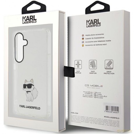 Karl Lagerfeld nakładka do Samsung Galaxy S24 Plus KLHCS24MHNCHTCT transparentna HC IML NFT CHOUPETTE