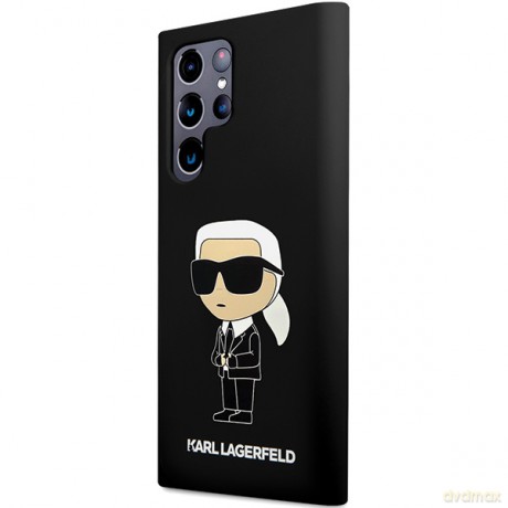 Karl Lagerfeld nakładka do Samsung Galaxy S24 Ultra KLHCS24LSNIKBCK czarna HC SILICONE NFT IKONIK