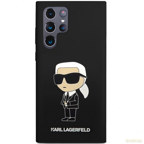Karl Lagerfeld nakładka do Samsung Galaxy S24 Ultra KLHCS24LSNIKBCK czarna HC SILICONE NFT IKONIK