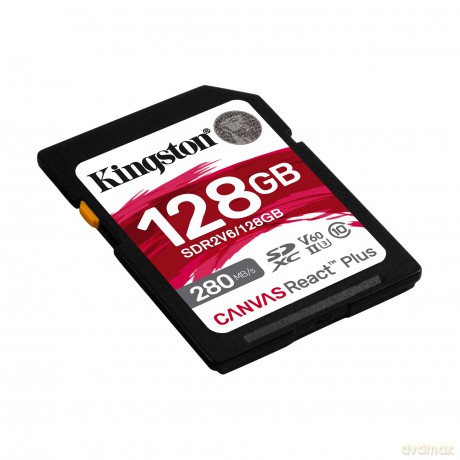 Kingston Karta pamięci SD 128GB React Plus 280/100/MB/s U3 V60