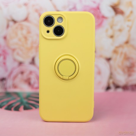 Nakładka Finger Grip do iPhone 15 Pro 6,1" żółta