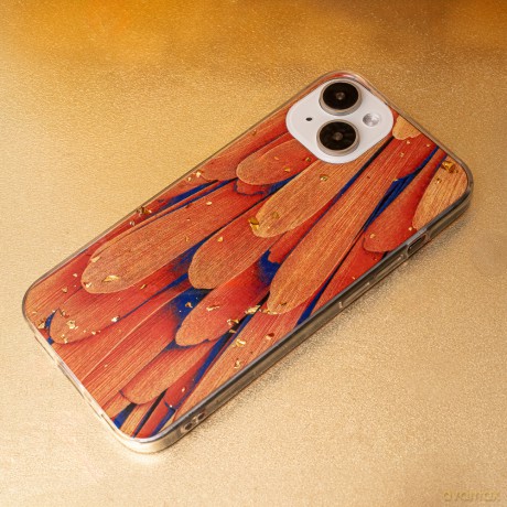 Nakładka Gold Glam do iPhone 15 6,1" orange