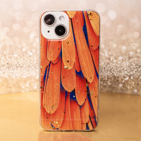 Nakładka Gold Glam do iPhone 15 6,1" orange