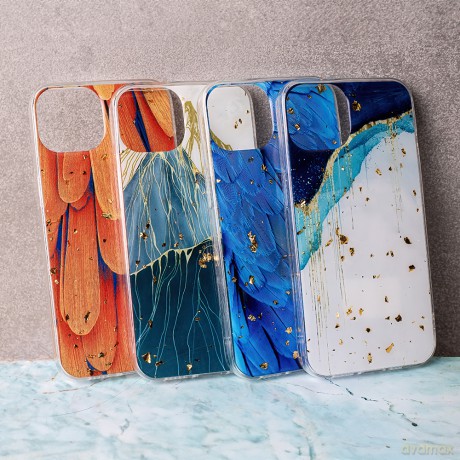 Nakładka Gold Glam do Samsung Galaxy S24 Plus blue