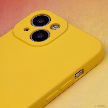 Nakładka Silicon do iPhone 15 6,1" żółty