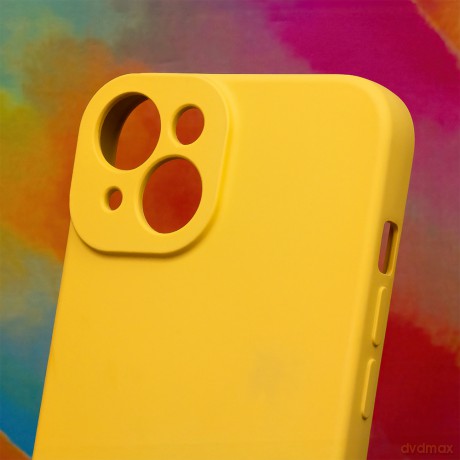 Nakładka Silicon do iPhone 15 6,1" żółty
