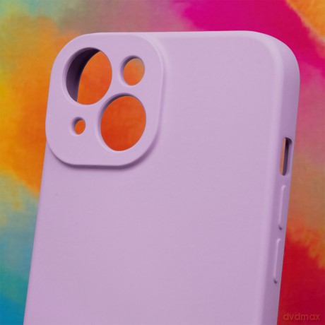 Nakładka Silicon do iPhone 15 Pro 6,1" liliowy