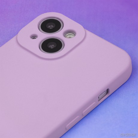 Nakładka Silicon do iPhone 15 Pro 6,1" liliowy