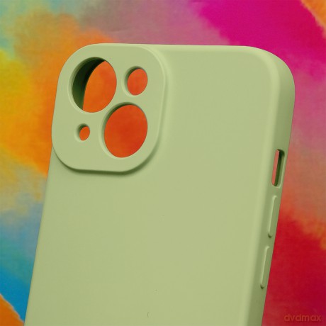 Nakładka Silicon do iPhone 15 Pro 6,1" miętowy