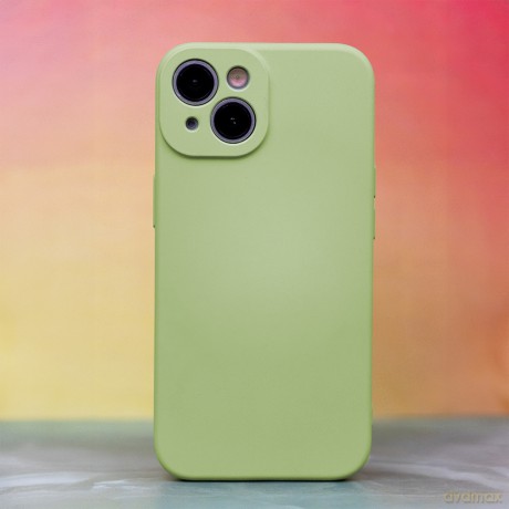 Nakładka Silicon do iPhone 15 Pro 6,1" miętowy