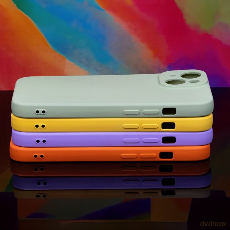 Nakładka Silicon do iPhone 15 Pro 6,1" miętowy