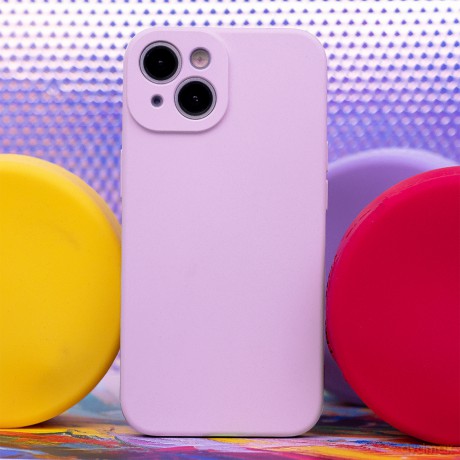 Nakładka Silicon do iPhone 15 Pro Max 6,7" liliowy