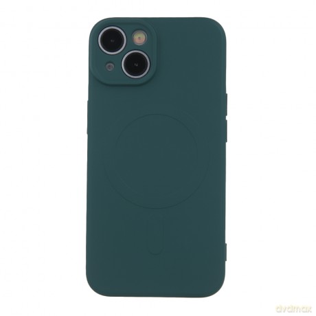 Nakładka Simple Color Mag do iPhone 14 6,1" ciemnozielona