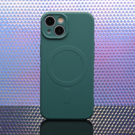 Nakładka Simple Color Mag do iPhone 14 Plus 6,7" ciemnozielona
