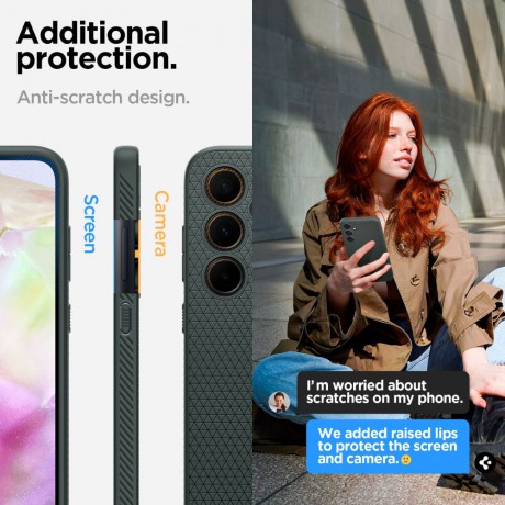 Spigen nakładka Liquid Air do Samsung Galaxy A35 5G zielona
