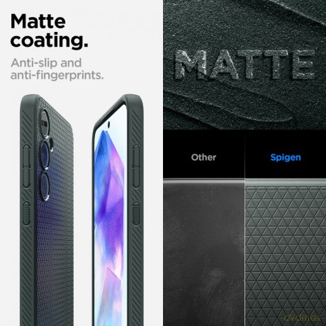 Spigen nakładka Liquid Air do Samsung Galaxy A55 5G zielona