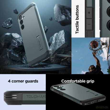 Spigen nakładka Tough Armor do Samsung Galaxy A35 5G zielona