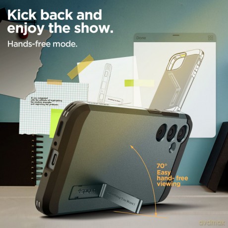 Spigen nakładka Tough Armor do Samsung Galaxy A35 5G zielona