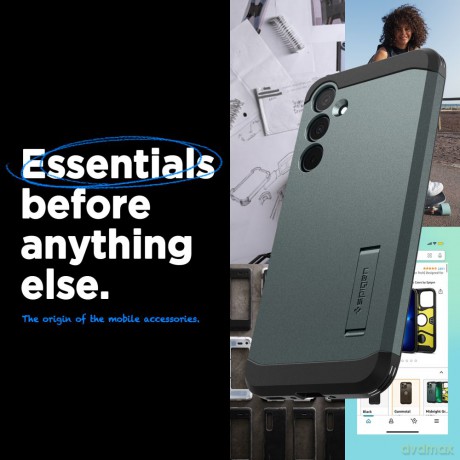 Spigen nakładka Tough Armor do Samsung Galaxy A35 5G zielona