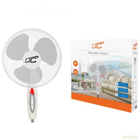 Wentylator stojący WT01 40W 16" biały