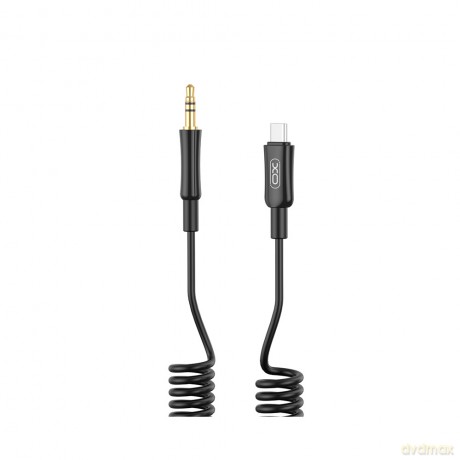 XO kabel audio NB-R255B USB-C - jack 3,5mm 1,0m czarny