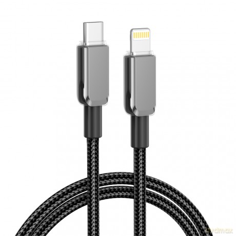 XO kabel NB-Q250A PD USB-C - Lightning 0,35m 27W czarny