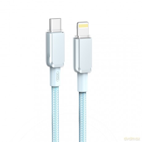 XO kabel NB-Q250A PD USB-C - Lightning 0,35m 27W niebieski