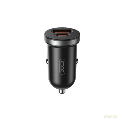 XO ładowarka samochodowa CC56 PD 30W QC 1x USB 1x USB-C czarna