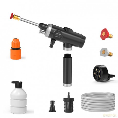 XO Pistolet na wodę do mycia auta CZ013 6000 mAH czarny
