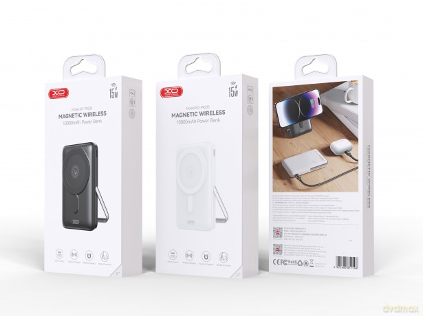 XO power bank magnetyczny PR233 30W 10000mAh czarny