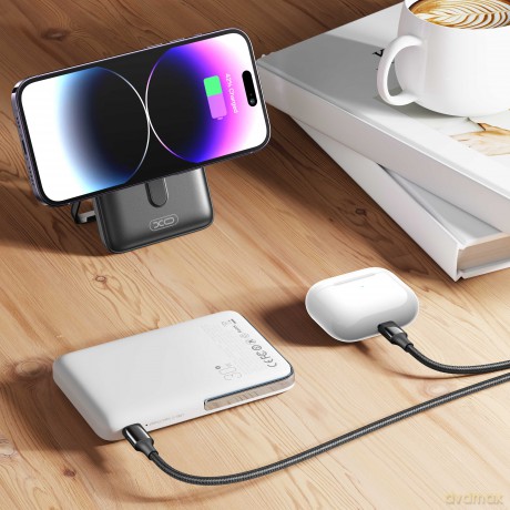 XO power bank magnetyczny PR233 30W 10000mAh czarny