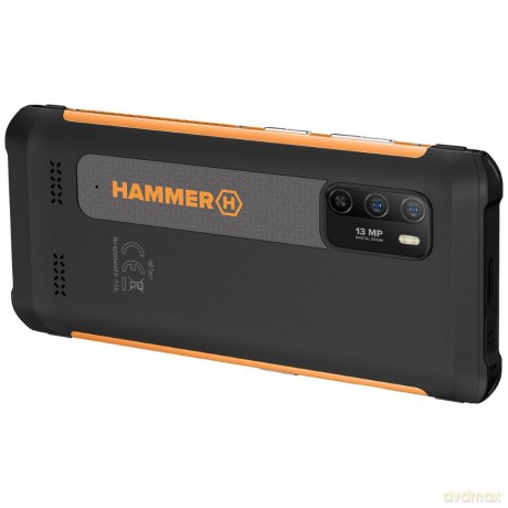 Zestaw Smartfon Hammer Iron 4 pomaraczowy + Hammer Watch Plus