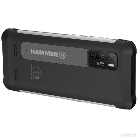 Zestaw Smartfon Hammer Iron 4 srebrny + Hammer Watch Plus