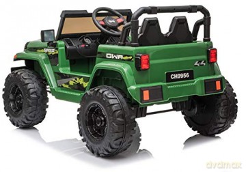 Auto na akumulator Jeep CH9956 zielony 7504 Lean Toys