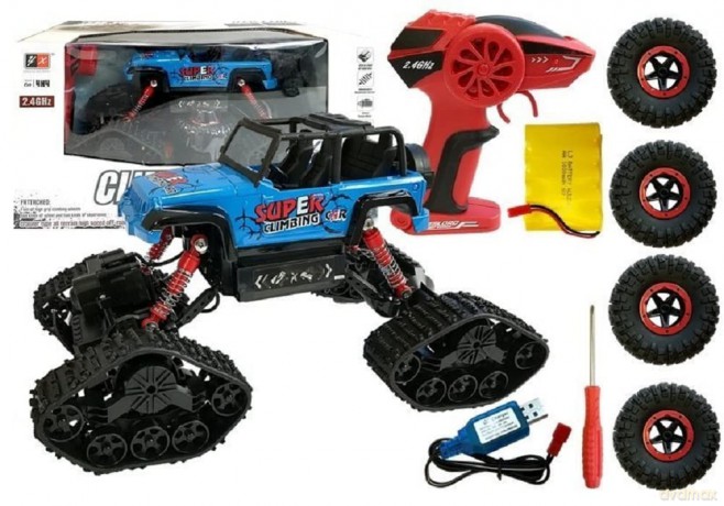 Auto zdalnie sterowane Terenowe R/C niebieski 4x4 4891