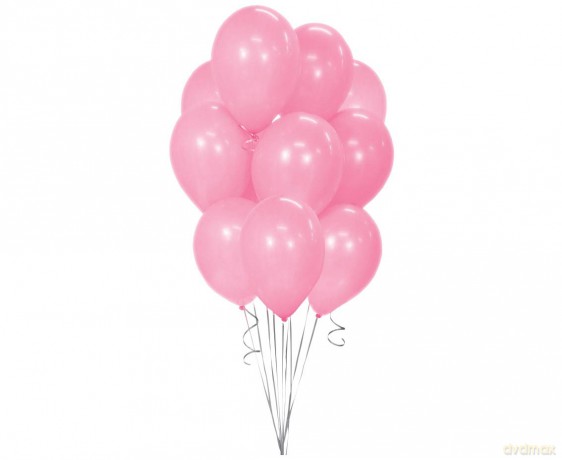 Balony Beauty&Charm metaliki różowe 12 10 szt
