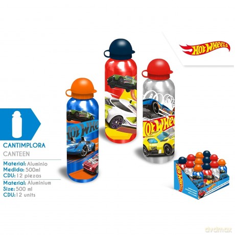 Bidon 500ml aluminiowy Hot Wheels HW00002 Kids Euroswan mix