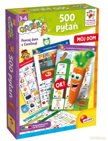 Carotina 500 pytań gra edukacyjna Mój dom 106721 LISCIANI