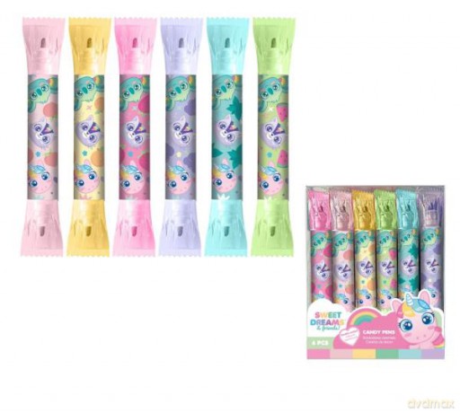 Flamastry pachnące dwustronne 6 szt Candy Pens Sweet Dreams KL11615 Kids Euroswan