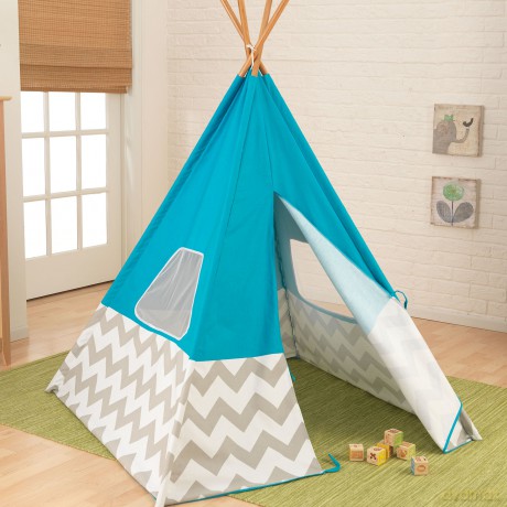 KidKraft Namiot Tipi niebieski 000972
