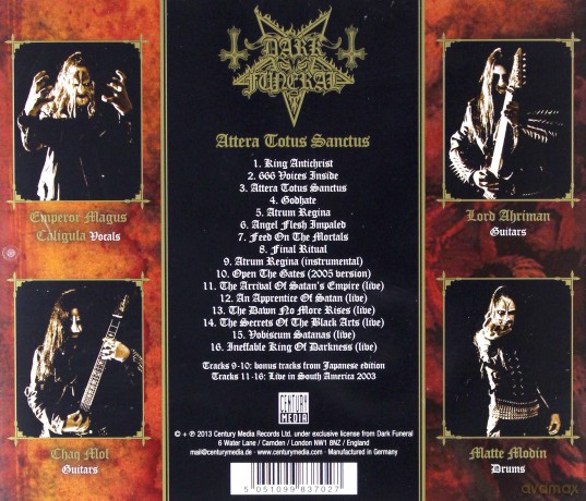 Dark Funeral: Attera Totus Sanctus [CD]