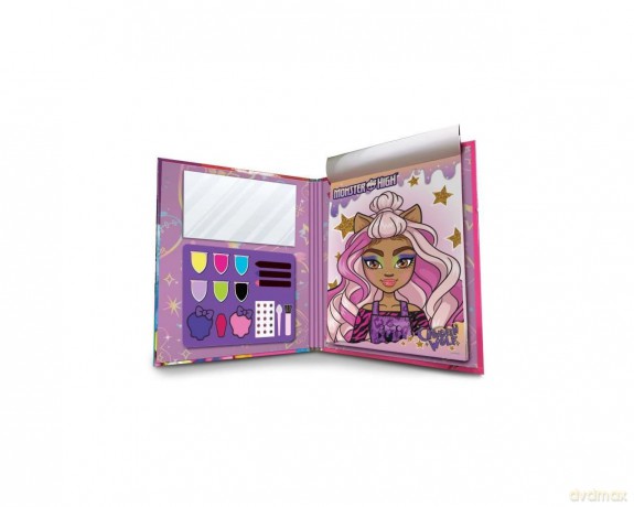 Książka Szkicownik Monster High Fangtastic Make-up 12952 LISCIANI