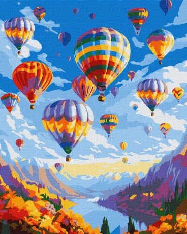 Malowanie po numerach z ramą 40x50cm Magiczny lot