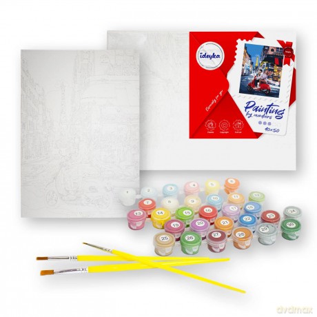Malowanie po numerach z ramą 40x50cm Nieważkość
