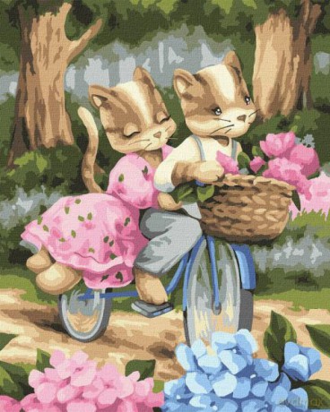 Malowanie po numerach z ramą 40x50cm Romantyczna podróż