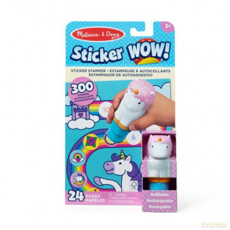 MELISSA Sticker WOW! Stempel z naklejkami Jednorożec Unicorn 32013