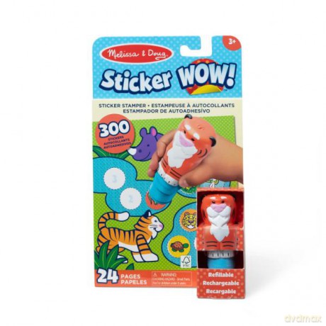 MELISSA Sticker WOW! Stempel z naklejkami Tygrys 32014