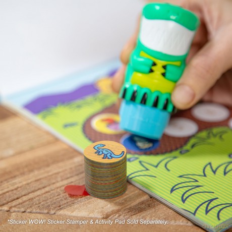 MELISSA Sticker WOW! Zestaw 300 naklejek uzupełniających Dinozaur 50202