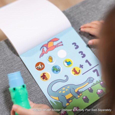 MELISSA Sticker WOW! Zestaw 300 naklejek uzupełniających Dinozaur 50202